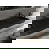 Mexen Ava umývadlo na dosku z konglomerátu 2/O 120 x 46 cm, Čierna - 23011272