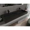 Mexen Ava umývadlo na dosku z konglomerátu 2/O 120 x 46 cm, čierne - 23011272