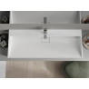 Mexen Ava stolová umývadlo z konglomerátu 1/O 120 x 46 cm, biela - 23011201