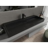 Mexen Ava návrhové umývadlo z konglomerátu 1/O 120 x 46 cm, čierne - 23011271