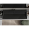 Mexen Ava návrhové umývadlo z konglomerátu 1/O 120 x 46 cm, čierne - 23011271