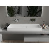 Mexen Ava umývadlo na dosku z konglomerátu B/O 120 x 46 cm, biele - 23011200