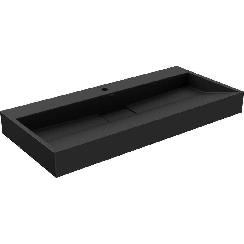 Mexen Ava umývadlo na dosku z konglomerátu 1/O 100 x 46 cm, čierne - 23011071