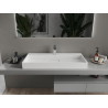 Mexen Ava stolová umývadlo z konglomerátu 1/O 100 x 46 cm, biela - 23011001
