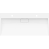 Mexen Ava nalepteová umývadlo z konglomerátu 2/O 100 x 46 cm, biela - 23011002