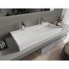 Mexen Ava zápustné umývadlo z konglomerátu 2/O 100 x 46 cm, biele - 23011002