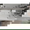 Mexen Ava umývadlo na dosku z konglomerátu 2/O 100 x 46 cm, Biela - 23011002
