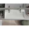 Mexen Ava zápustné umývadlo z konglomerátu 2/O 100 x 46 cm, biele - 23011002