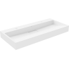 Mexen Ava nalepteová umývadlo z konglomerátu 2/O 100 x 46 cm, biela - 23011002