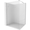 Mexen Kioto sprchová stena Walk-in 140 x 200 cm, prúžky 8 mm, chróm - 800-140-101-01-09