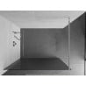 Mexen Kioto sprchová stena Walk-in 140 x 200 cm, prúžky 8 mm, chróm - 800-140-101-01-09