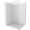 Mexen Kioto sprchová stena Walk-in 70 x 200 cm, pruhy 8 mm, biela - 800-070-101-20-09