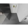 Mexen Kioto sprchová stena Walk-in 100 x 200 cm, prúžky 8 mm, zlatá - 800-100-101-50-09