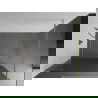 Mexen Kioto sprchová zástena 140 x 200 cm, prúžky 8 mm, Zlatá - 800-140-101-50-09