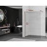 Mexen Kioto sprchová stena Walk-in 70 x 200 cm, pruhované 8 mm, ružové zlato - 800-070-101-60-09