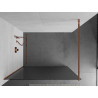 Mexen Kioto sprchová stena Walk-in 70 x 200 cm, pruhy 8 mm, ružové zlato - 800-070-101-60-09