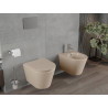 Mexen Rico wc misa Rimless s pomaly-zostupujúcim slim sedadlom, duroplast, matná cappuccino - 30724064