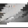 Mexen Kioto sprchová zástena 140 x 200 cm, prúžky 8 mm, Zlatoružová - 800-140-101-60-09