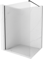 Mexen Kioto sprchová stena 100 x 200 cm, prúžky 8 mm, čierna - 800-100-101-70-09