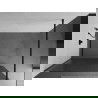 Mexen Kioto sprchová zástena 100 x 200 cm, prúžky 8 mm, Čierna - 800-100-101-70-09