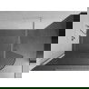 Mexen Kioto zaoblená sprchová zástena 140 x 200 cm, Priehľadné 8 mm, Chrómová - 800-140-101-01-06
