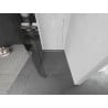 Mexen Kioto-R oblá sprchová stena Walk-in 120 x 200 cm, transparentná 8 mm, biela - 800-120-101-20-06