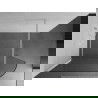 Mexen Kioto zaoblená sprchová zástena 140 x 200 cm, Priehľadné 8 mm, Biela - 800-140-101-20-06