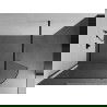 Mexen Kioto zaoblená sprchová zástena 90 x 200 cm, Priehľadné 8 mm, Čierna - 800-090-101-70-06