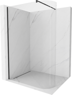 Mexen Kioto-R zaoblená sprchová stena Walk-in 110 x 200 cm, transparentná 8 mm, čierna - 800-110-101-70-06 Mexen Kioto-R zaoblená sprchová stena Walk-in 110 x 200 cm, transparentná 8 mm, čierna - 800-110-101-70-06