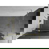 Mexen Kioto+ sprchová stena s poličkou a lištou 140 x 200 cm, prúžky 8 mm, Zlatá - 800-140-121-50-09