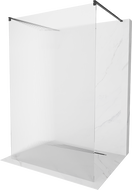 Mexen Kioto voľne stojaca sprchová stena 110 x 200 cm, pruhovaná 8 mm, čierna - 800-110-002-70-09