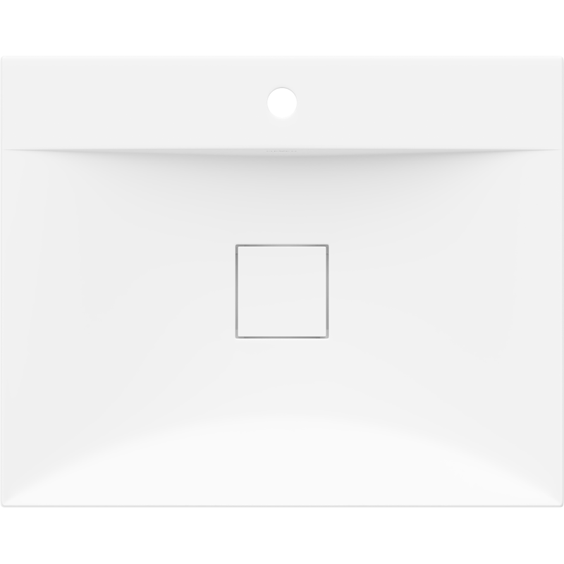 Mexen Poli umývadlo doskové z konglomerátu 1/O 60 x 48 cm, biela - 23026001