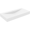 Mexen Poli dosková umývadlo z konglomerátu 1/O 100 x 48 cm, biela - 23021001
