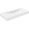 Mexen Poli Nadstavná umývadlová misa z konglomerátu 1/O 100 x 48 cm, biela - 23021001