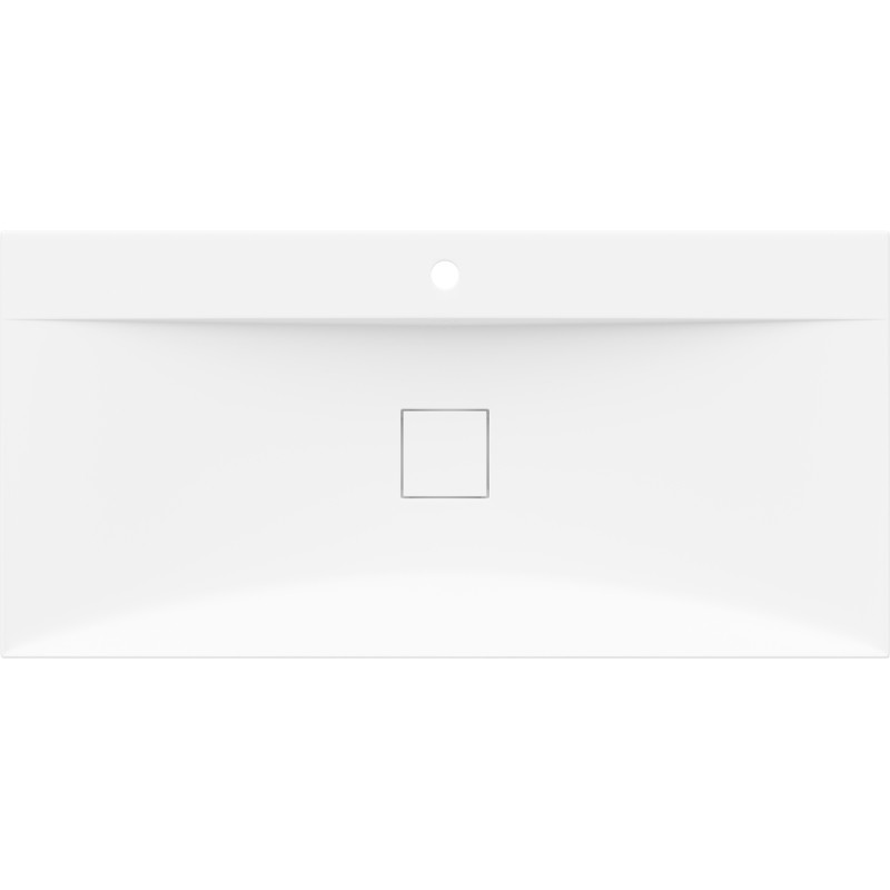 Mexen Poli umývadlo na dosku z konglomerátu 1/O 100 x 48 cm, biele - 23021001