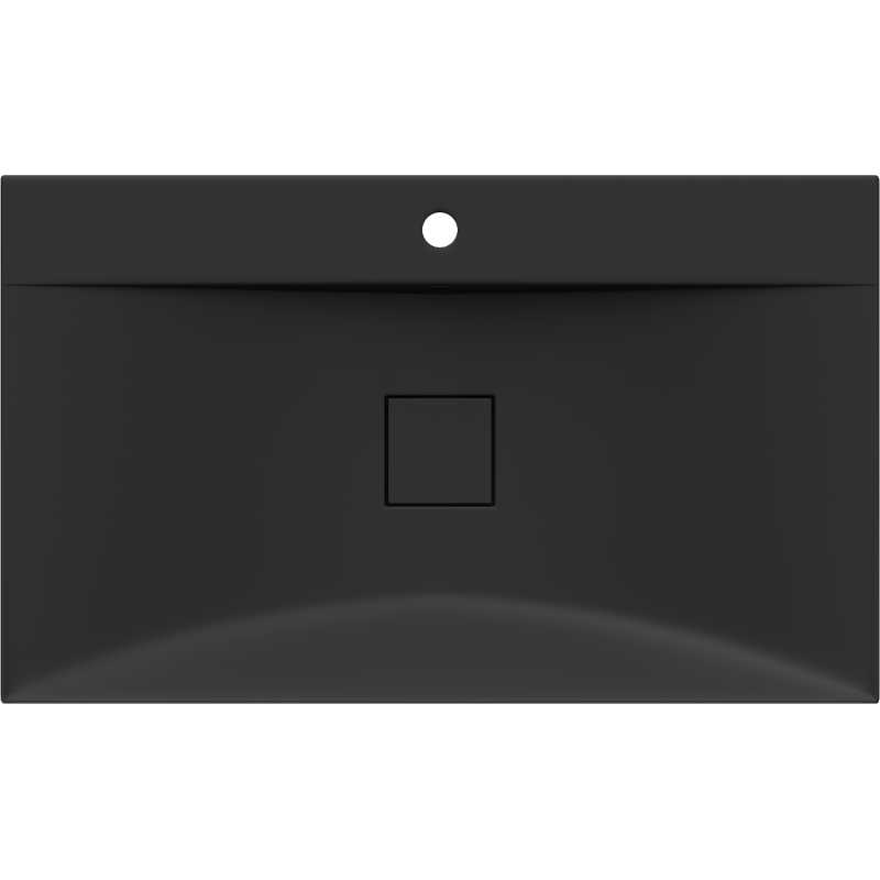 Mexen Poli umývadlo na dosku z konglomerátu 1/O 80 x 48 cm, čierne - 23028071