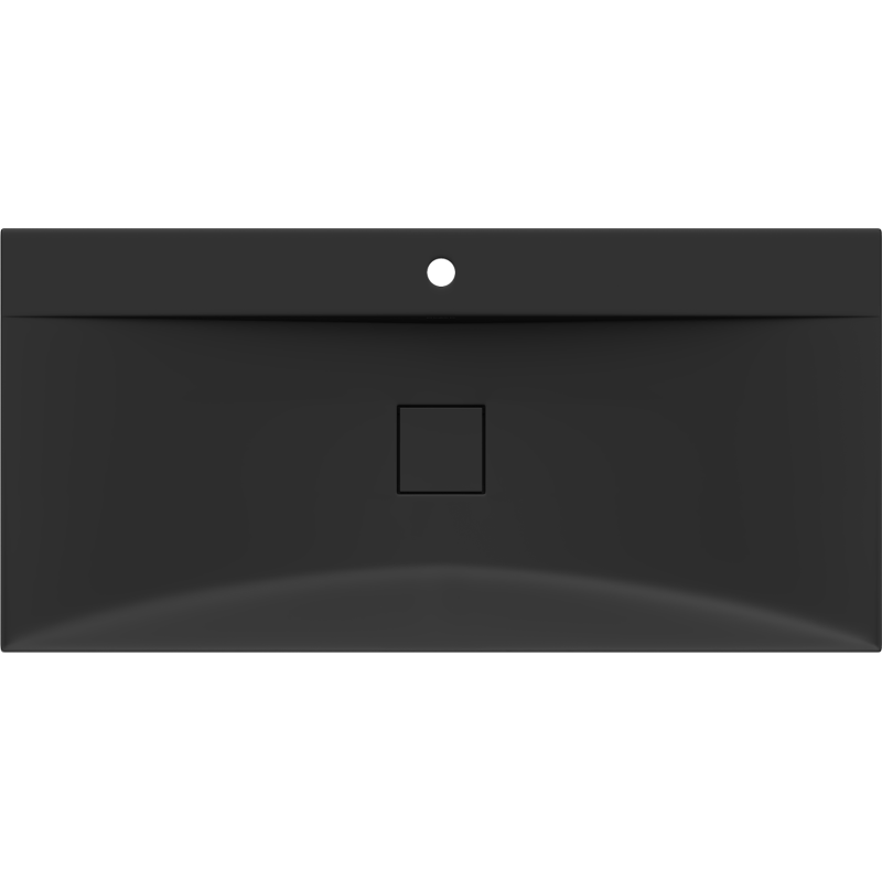 Mexen Poli umývadlo na dosku z konglomerátu 1/O 100 x 48 cm, čierna - 23021071