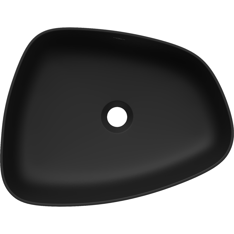 Mexen Ono dosková umývadlo z konglomerátu 51 x 39 cm, čierna - 23045171