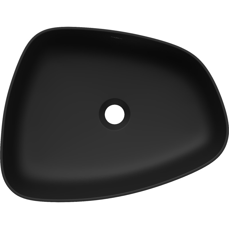 Mexen Ono nástenné umývadlo z konglomerátu 51 x 39 cm, čierne - 23045171