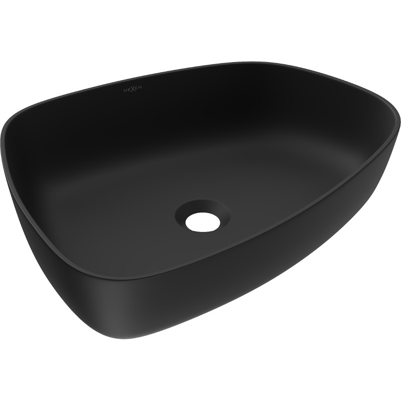 Mexen Ono umývadlo na dosku z konglomerátu 51 x 39 cm, čierne - 23045171