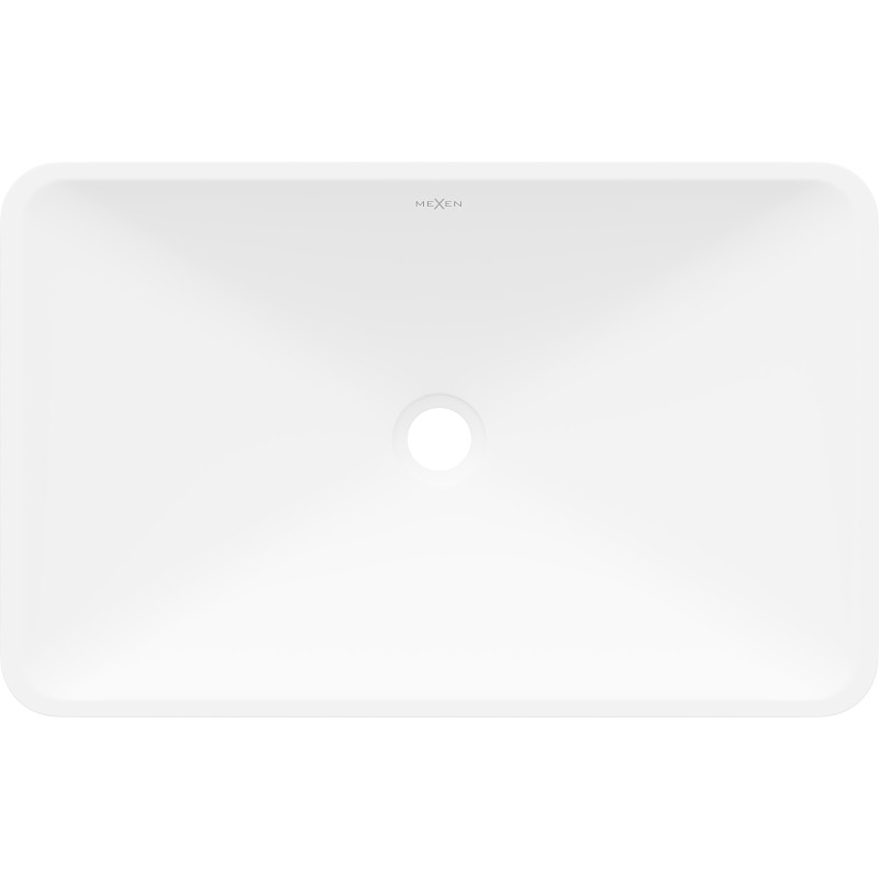 Mexen Esper umývadlo na dosku z konglomerátu 60 x 38 cm, biela - 23036001