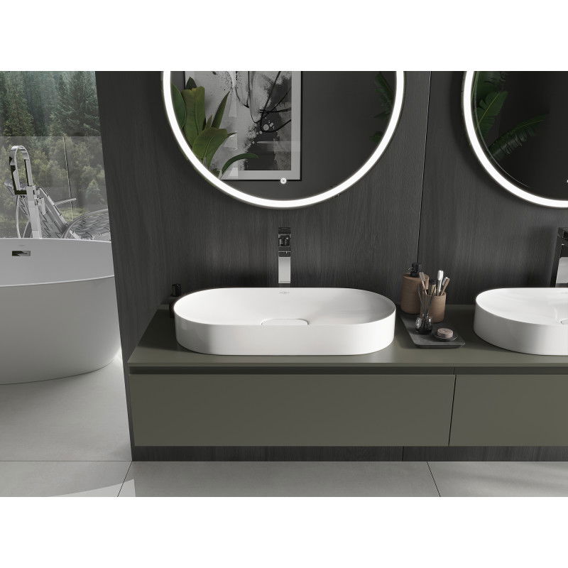 Mexen Sofia umývadlo na dosku z konglomerátu 70 x 35 cm, biela - 23067001