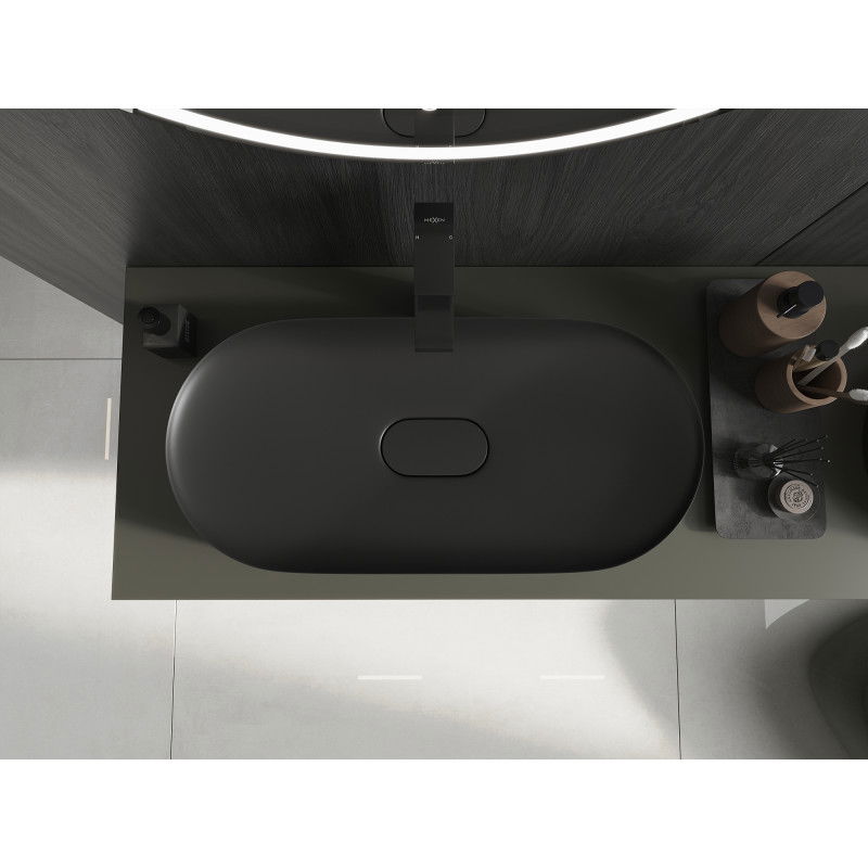 Mexen Sofia umývadlo na dosku z kompozitu 70 x 35 cm, čierna - 23067071