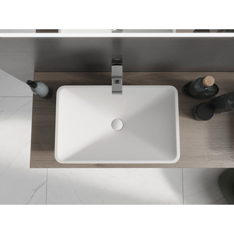 Mexen Esper umývadlo na dosku z konglomerátu 60 x 38 cm, biele - 23036001