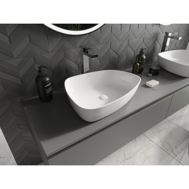 Mexen Ono umývadlo na dosku z kompozitu 51 x 39 cm, biele - 23045101