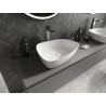 Mexen Ono umývadlo na dosku z konglomerátu 51 x 39 cm, biele - 23045101