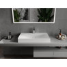 Mexen Poli umývadlo na dosku z konglomerátu 1/O 80 x 48 cm, biele - 23028001