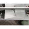 Mexen Poli Nadstavná umývadlová misa z konglomerátu 1/O 100 x 48 cm, biela - 23021001