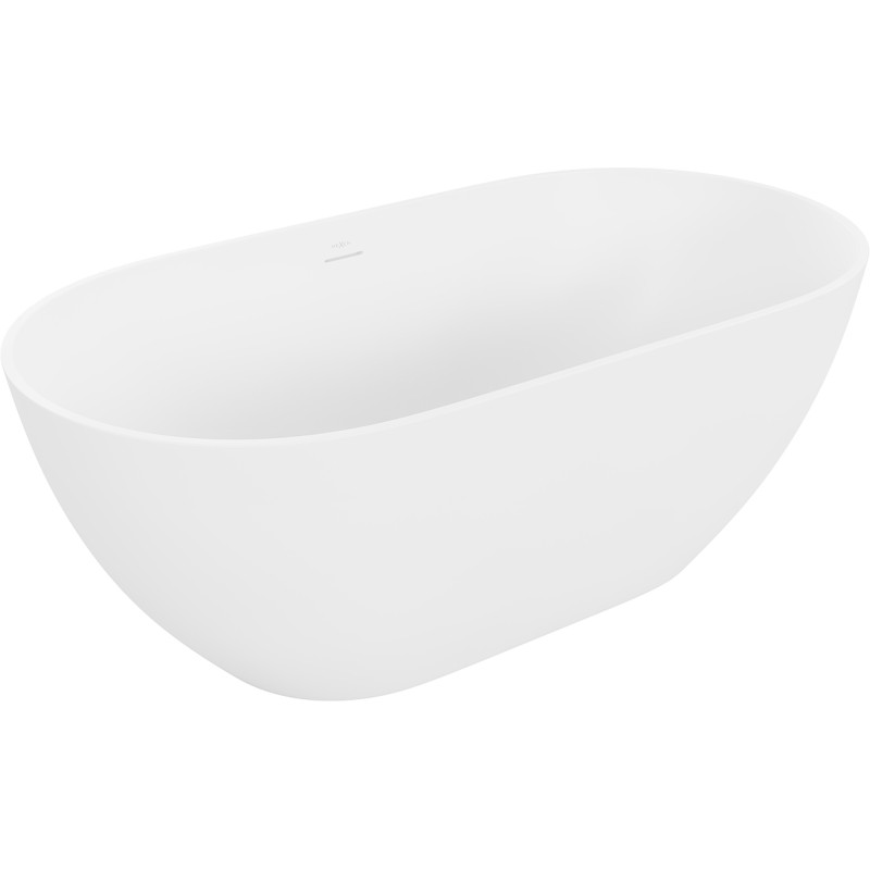 Mexen Rimini voľne stojaca vaňa z konglomerátu 150 x 75 cm, biela mat - 57241507500