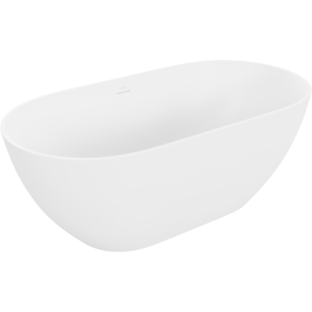 Mexen Rimini voľne stojaca vaňa z konglomerátu 150 x 75 cm, biela mat - 57241507500